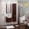 Акватон мебель для ванной Ария 65 М темно коричневая