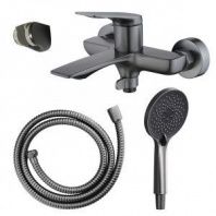 Смеситель для ванны Azario Ларси с ручным душем, графит (AZ-K3049GR) Смеситель для ванны Azario Ларси с ручным душем, графит (AZ-K3049GR)
