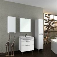 Мебель для ванной комнаты Dreja eco напольный Laguna 85, белый лак