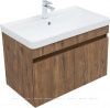 Тумба Aquanet Оптима 80 дуб рустикальный + раковина Ирис (301805)