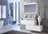 Aqwella Мебель для ванной Genesis 120 белый без доп.элементов (тумба+раковина+зеркало)